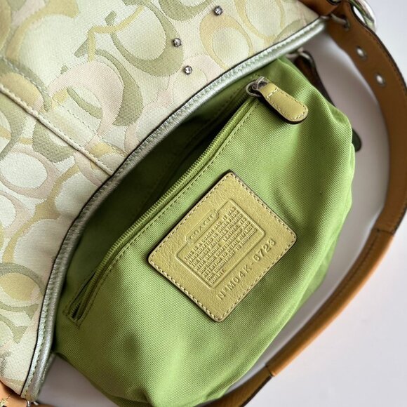 Coach Optic Signature Monogram Ladybug Mini Hobo Bag - Picture 9 of 13